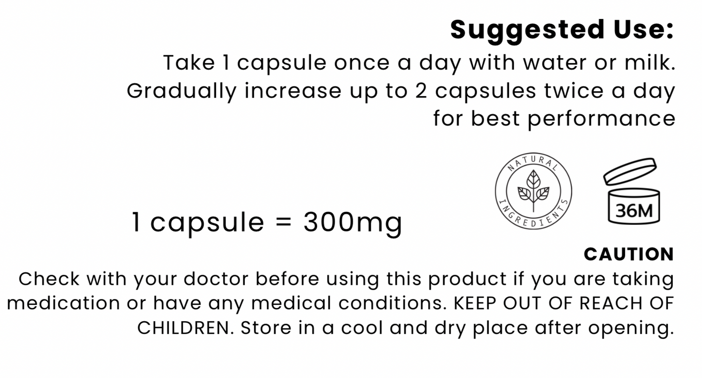 Shilajit 300mg 60 Vegan Capsules