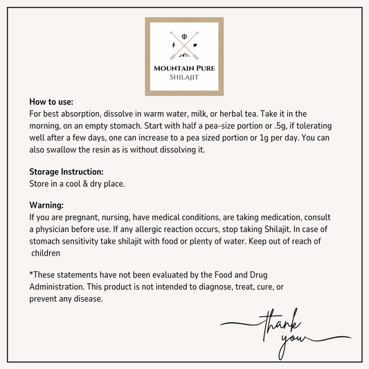 Shilajit Resin 10g